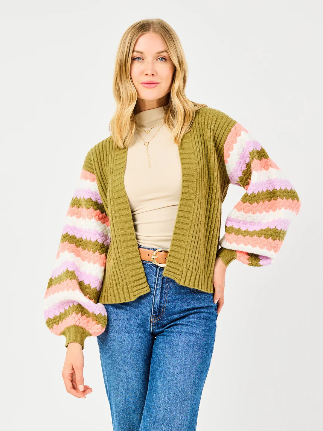 Pippa Cardigan Green Multi