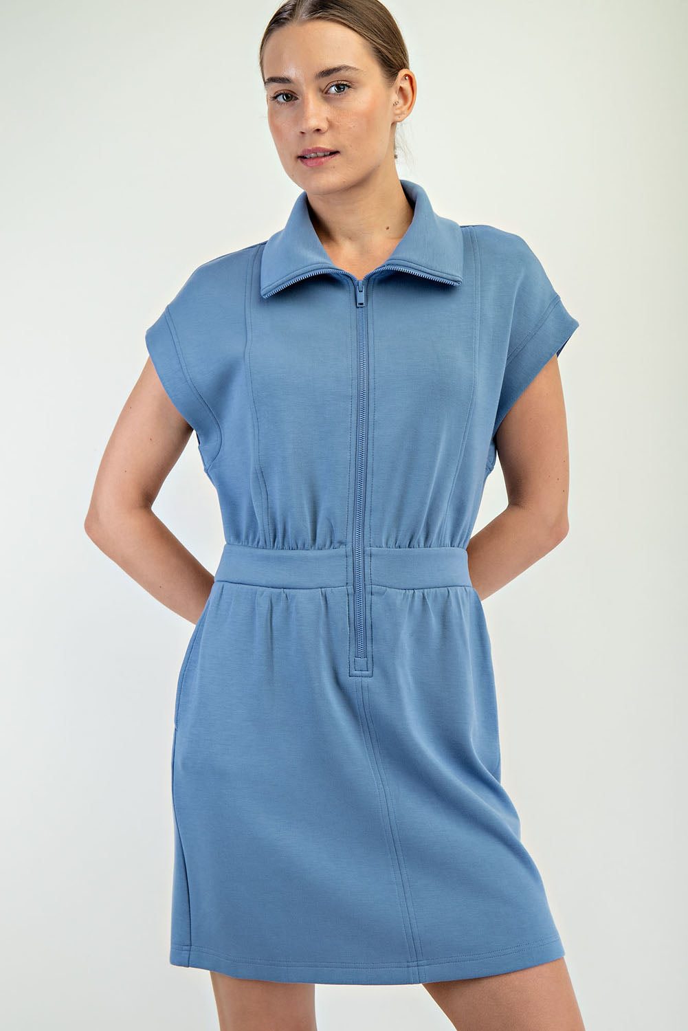 Modal Poly Span Mini Dress
