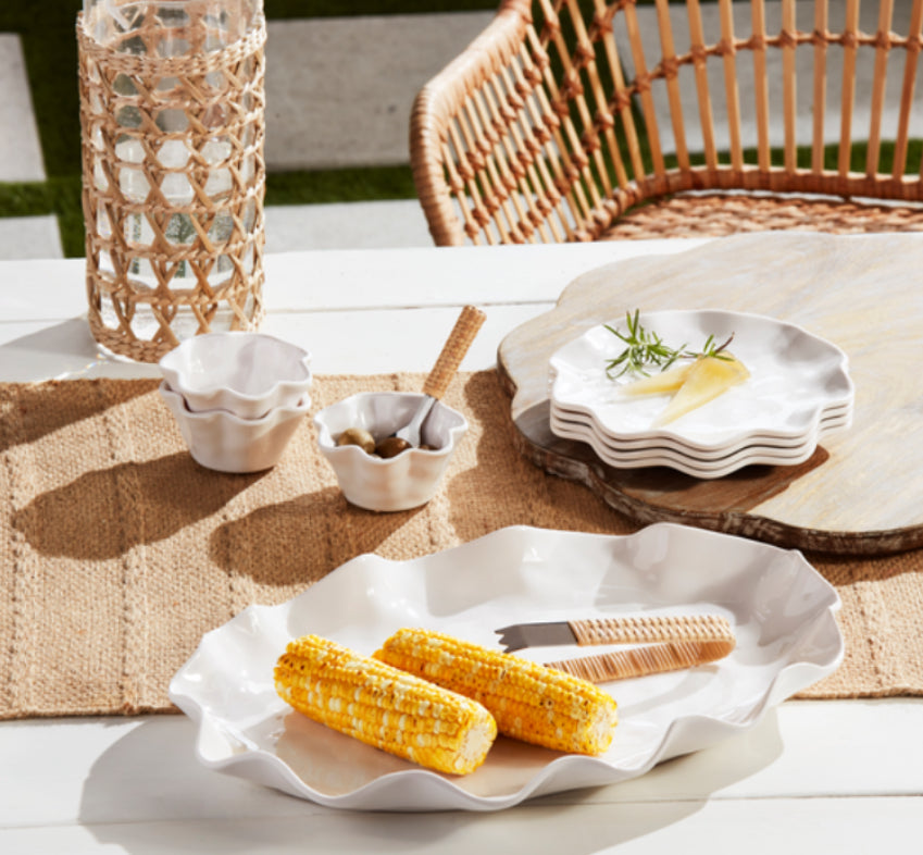 Ruffled Melamine Tidbits