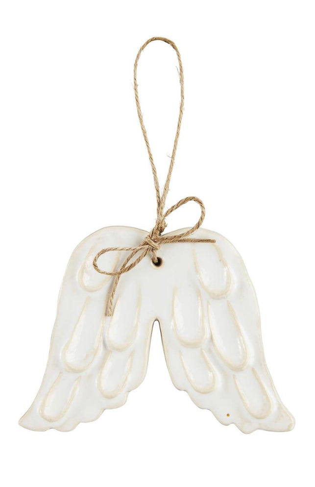 White glazed ornament