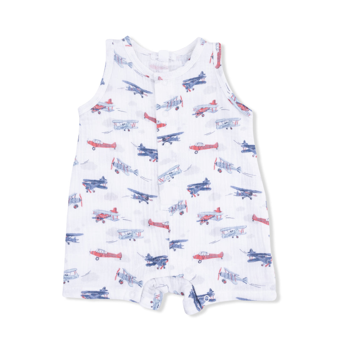 Vintage Planes Shortie Romper