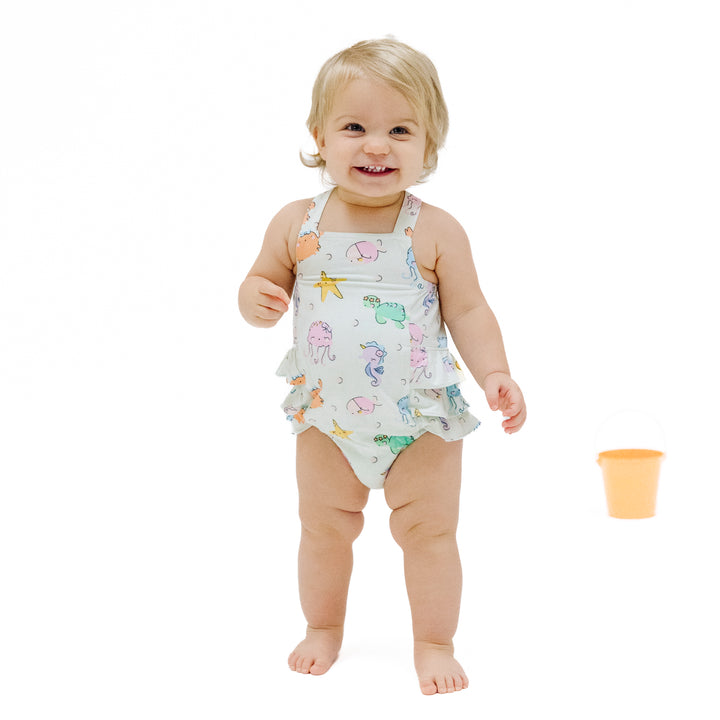 Cute Sea Creatures Sunsuit