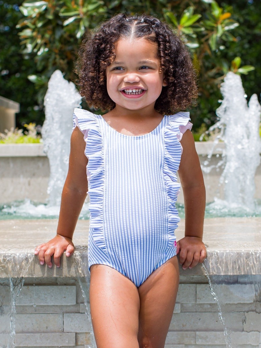 Periwinkle Waterfall One Piece