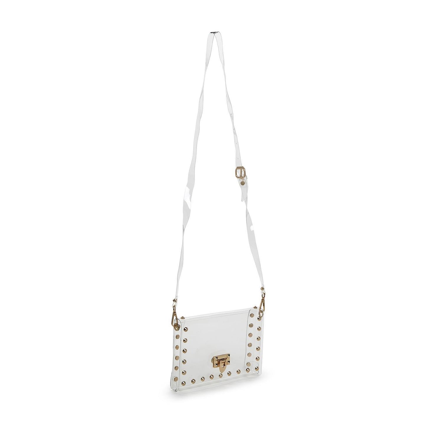 Gold Stud Clear Purse