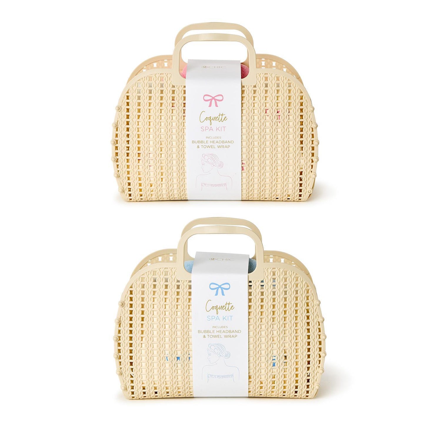 Bow Headband & Towel Wrap Set