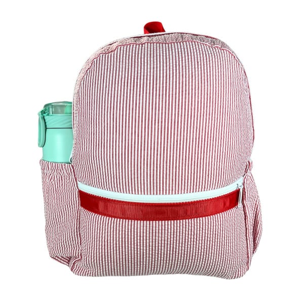 Seersucker Medium Backpack w/pockets