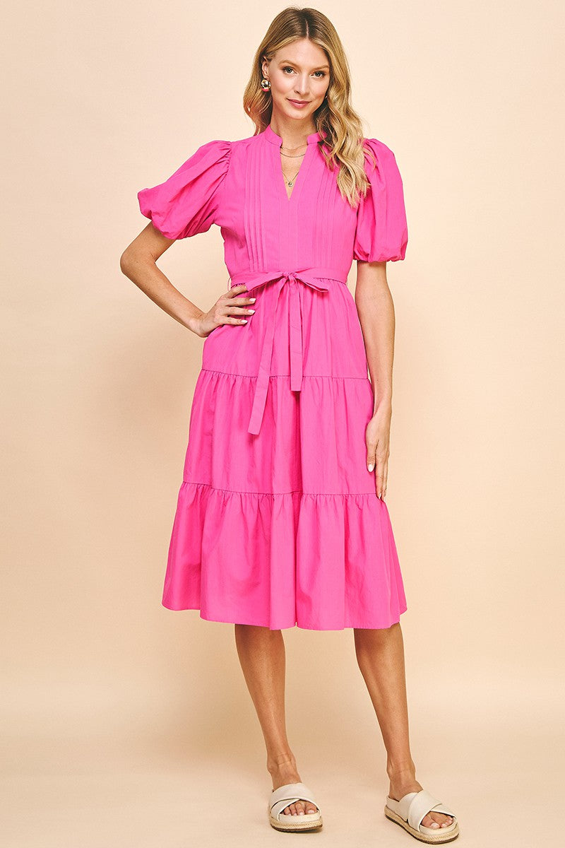 SS Tiered Midi Dress
