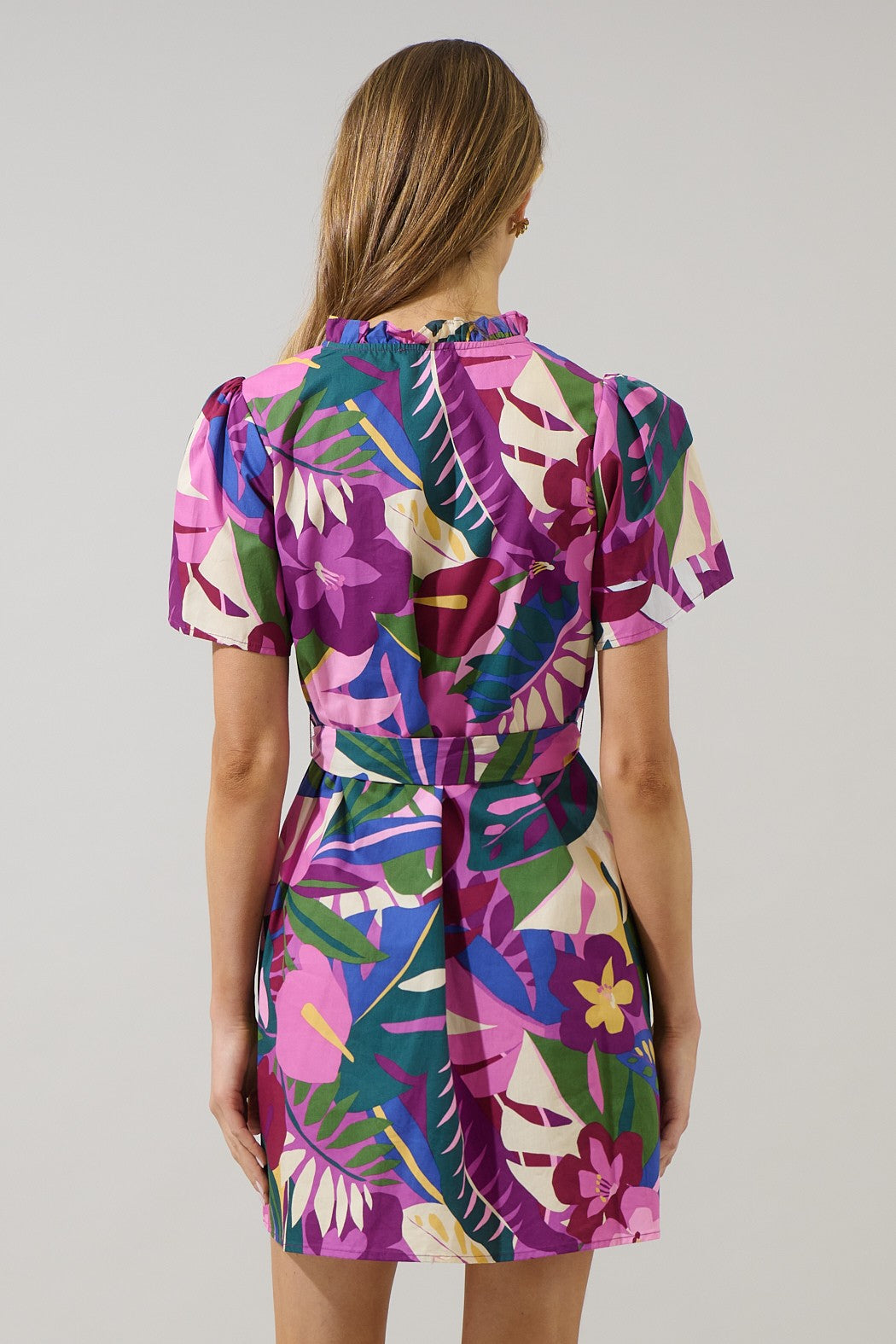 Blain Tropics Shift Mini Dress