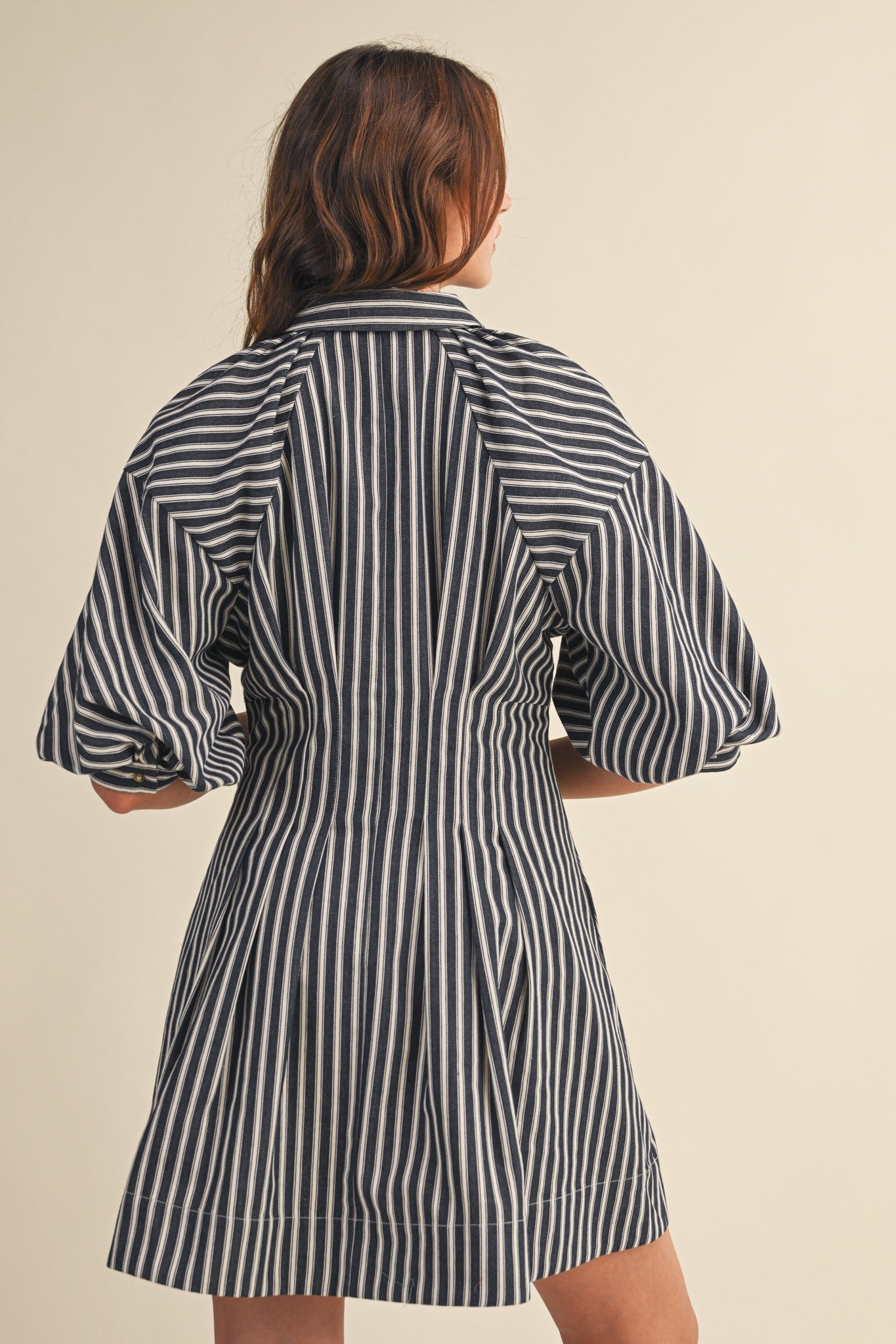 Denim Blue Stripe Dress