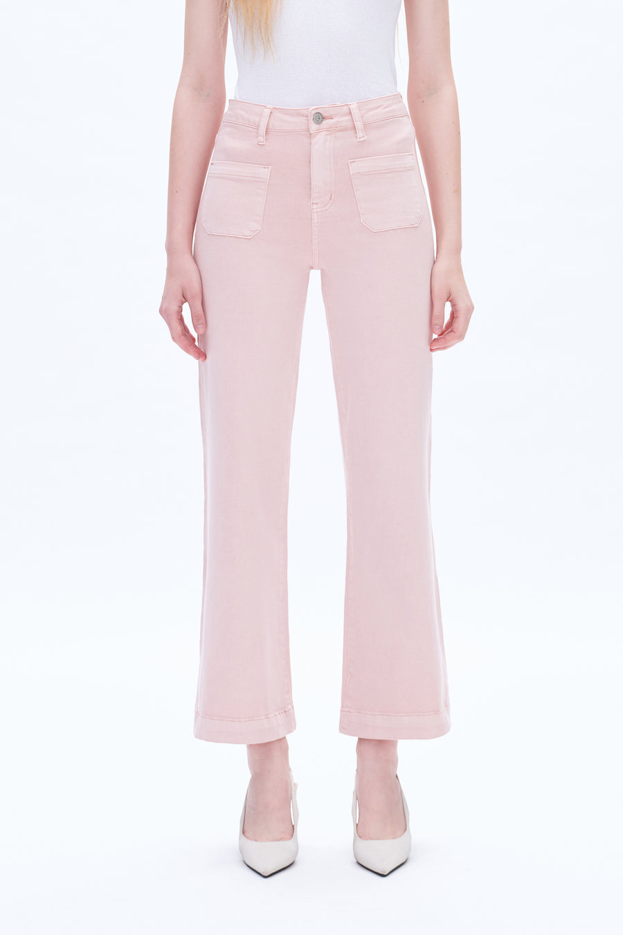 Luna Wide Leg Pink Jean
