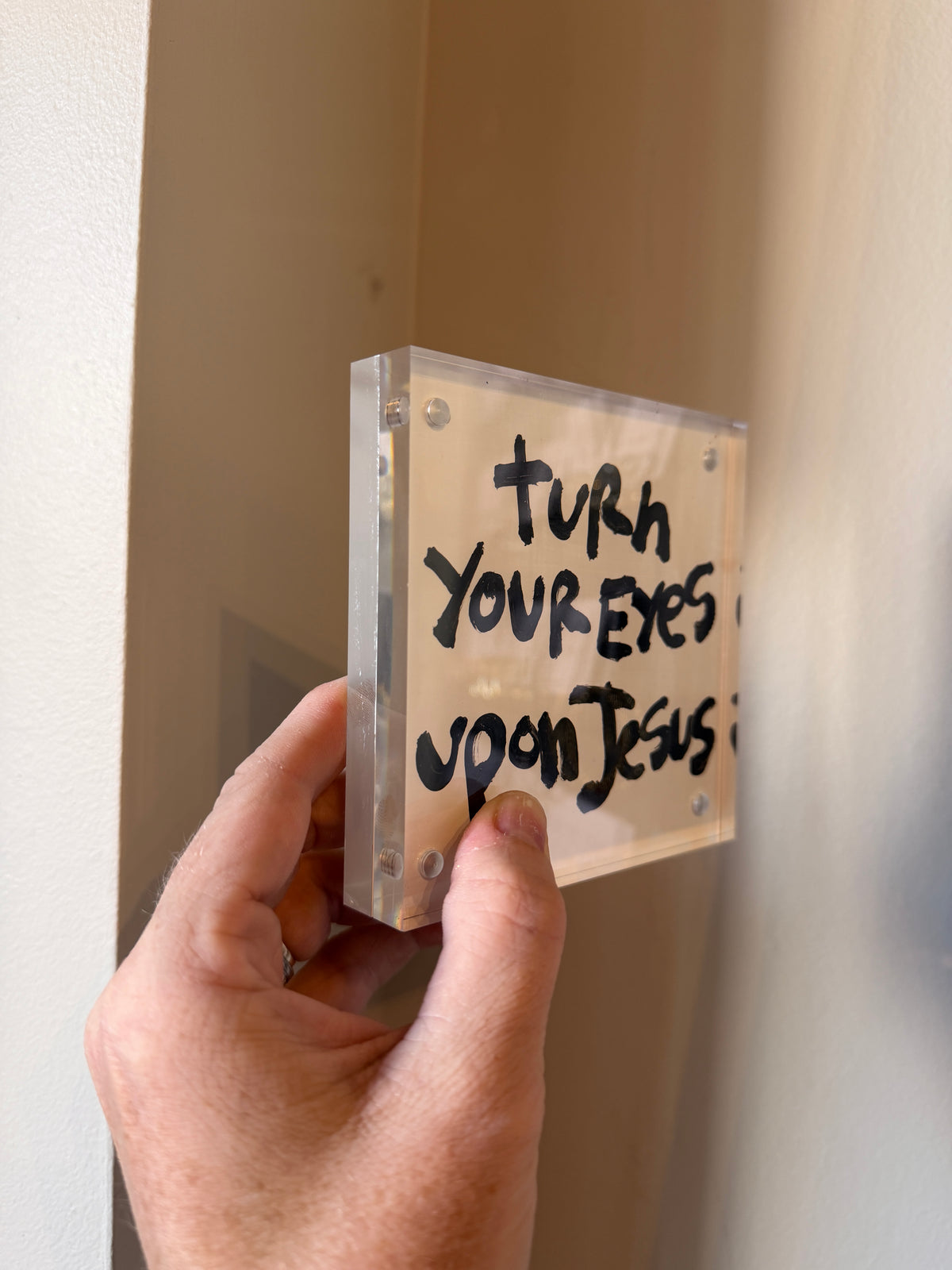 RBG acrylic block word art