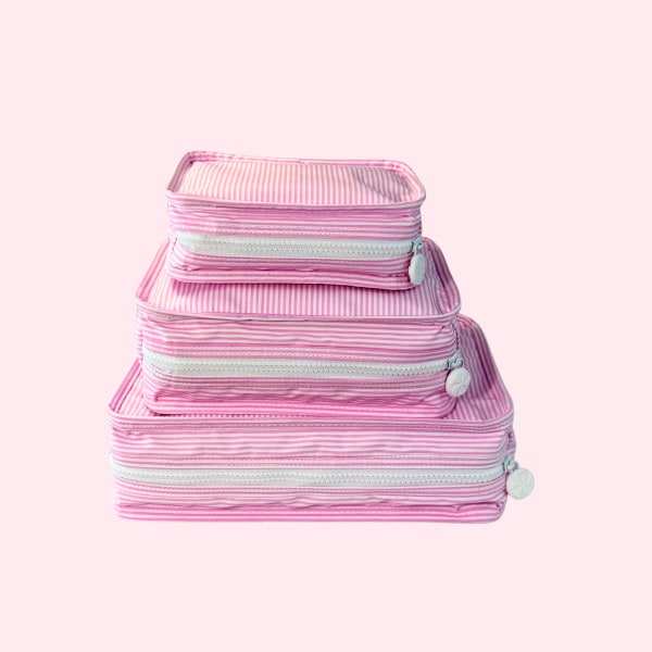 Pink Preppy Stripe Stacking Set