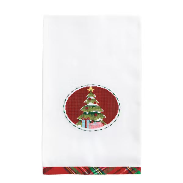 Christmas Needlepoint Towel