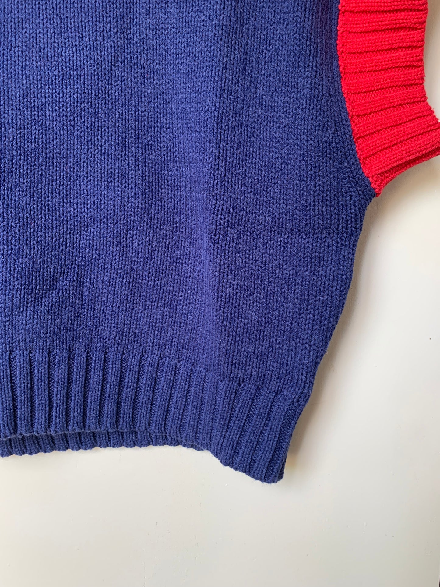 Contrast Ribbed Mock Neck Cropped Sweater