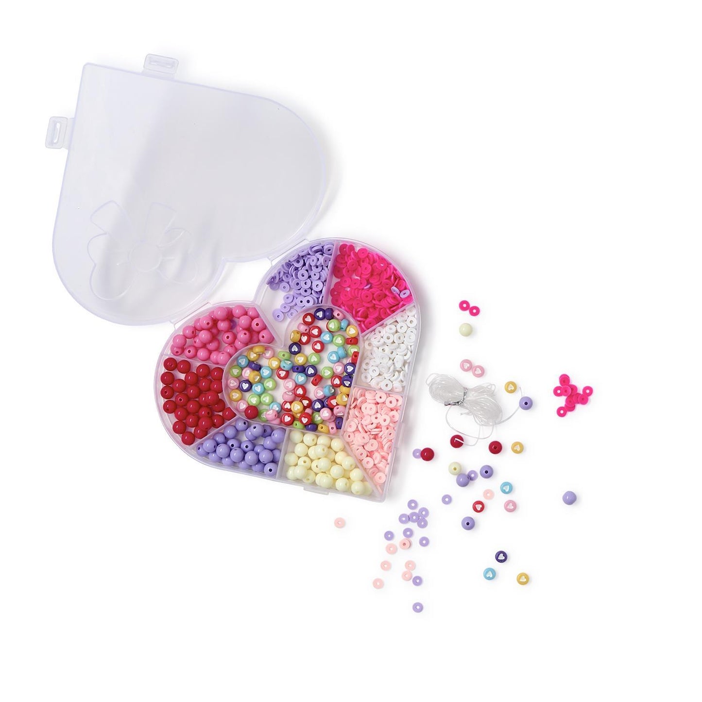 Bracelet Beads Heart Craft Kit
