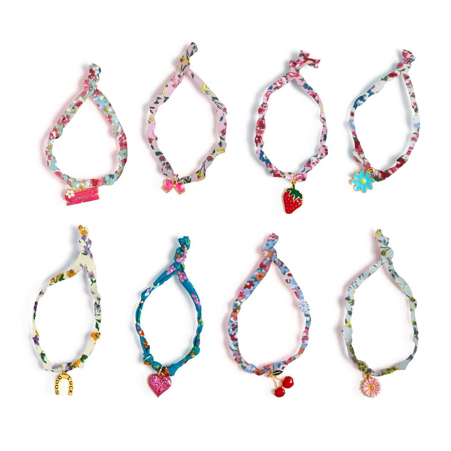 Slip-On Knotted Bracelet with charm