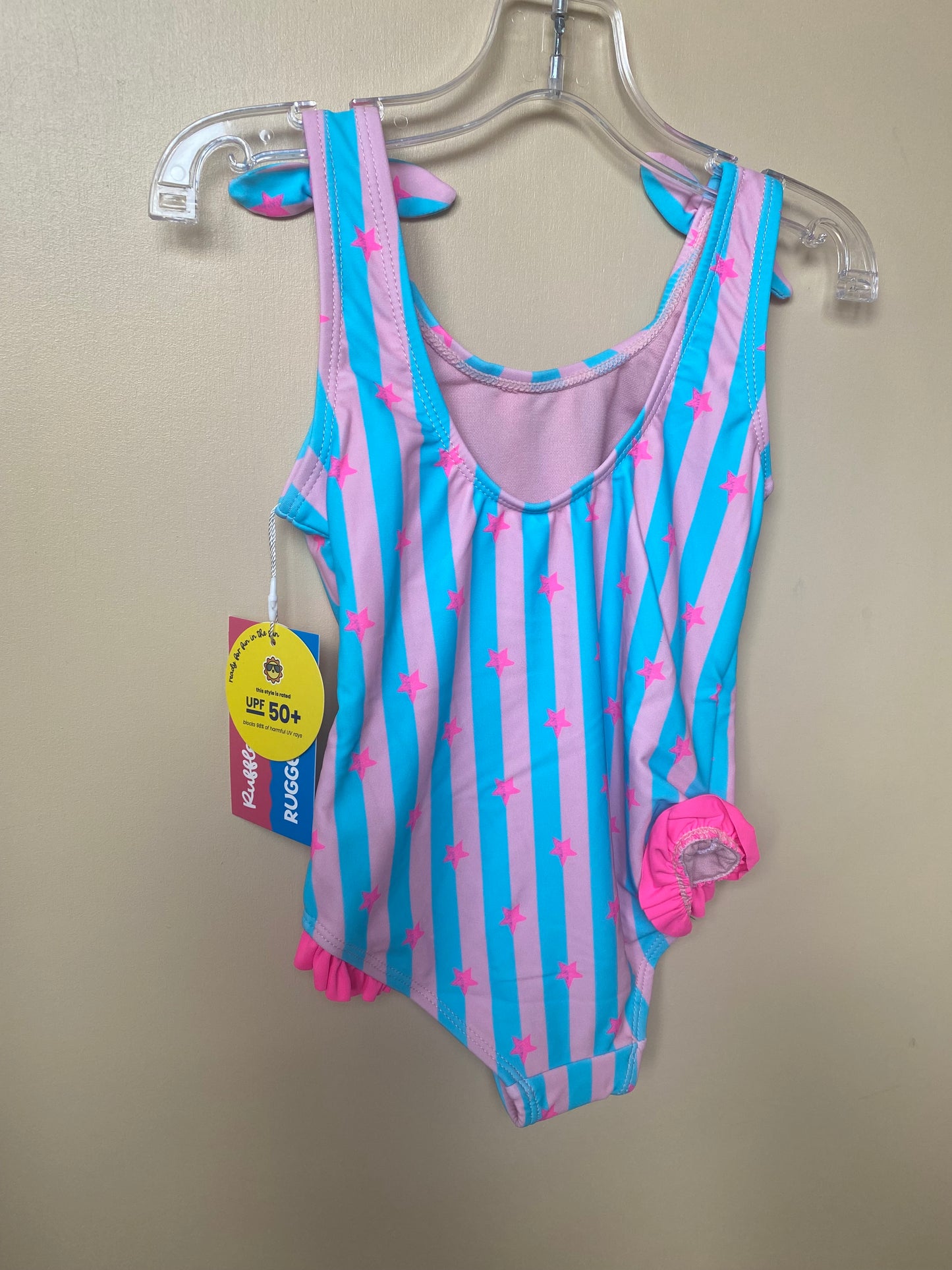 Neon Star Tie Shoulder Swim