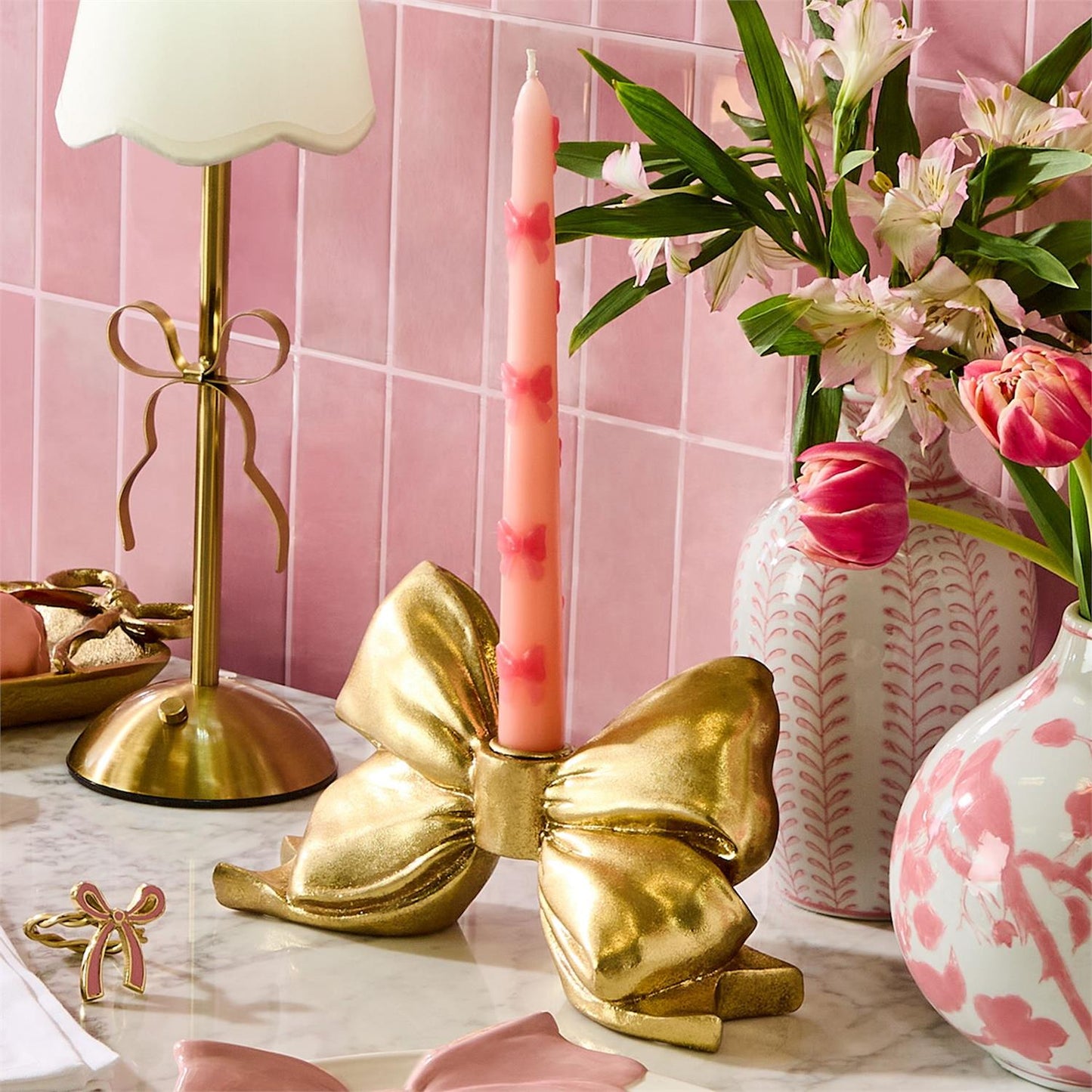 Gold Taper Candleholder