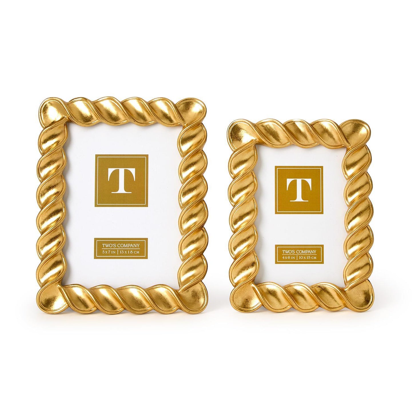 4x6 Twist Gold Leaf Frame