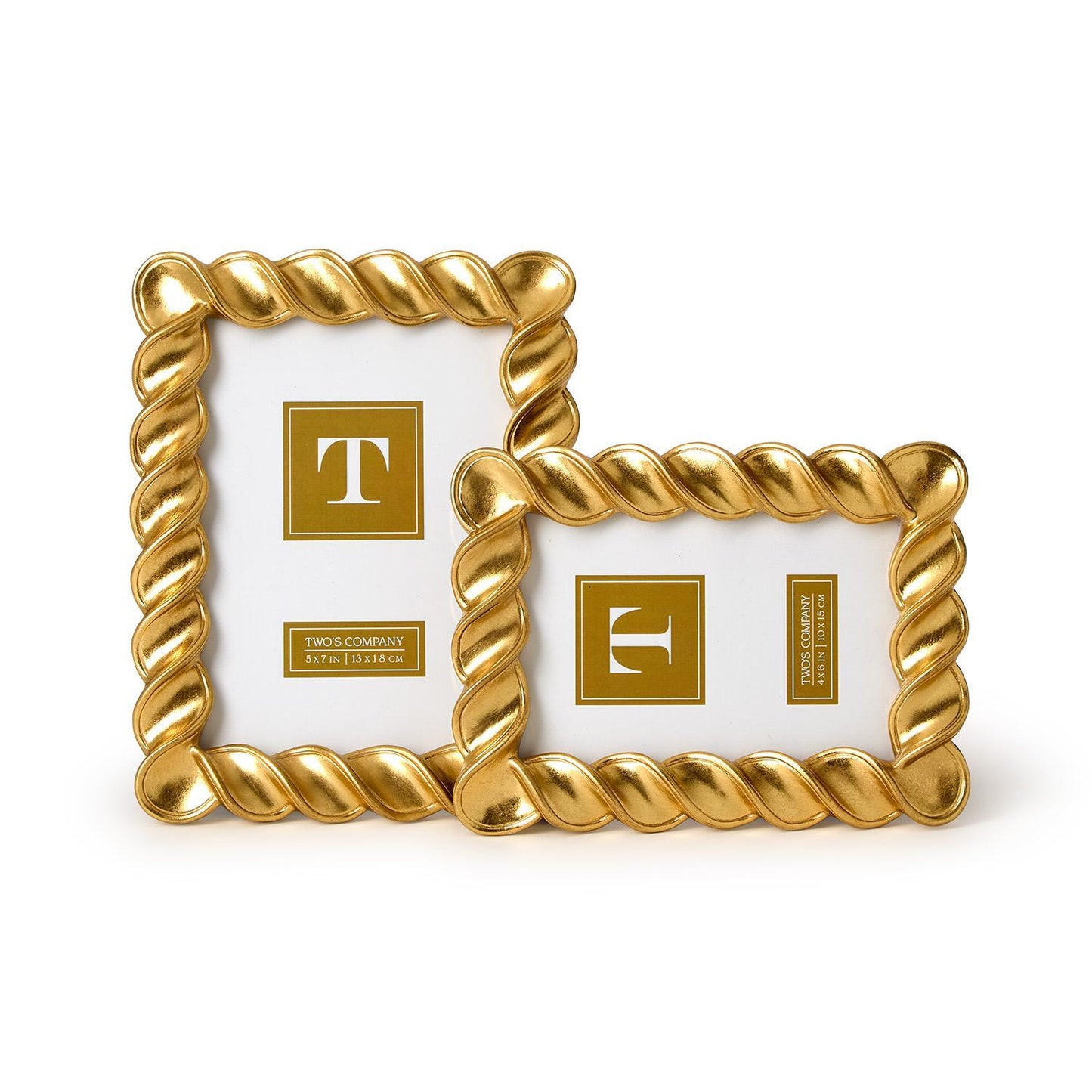 5x7 Twist Gold Leaf Frame