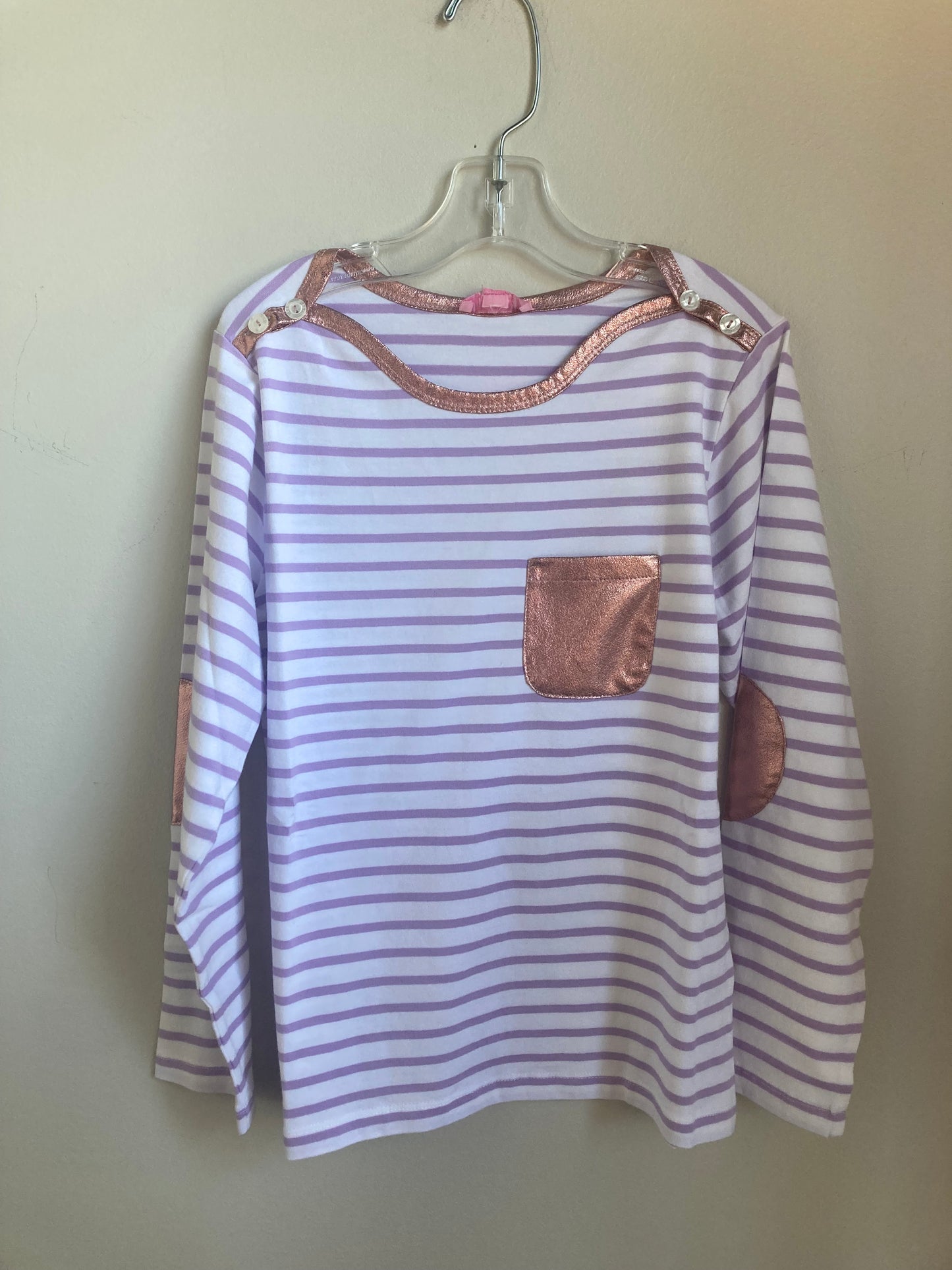 Breton Top - Lilac Stripe