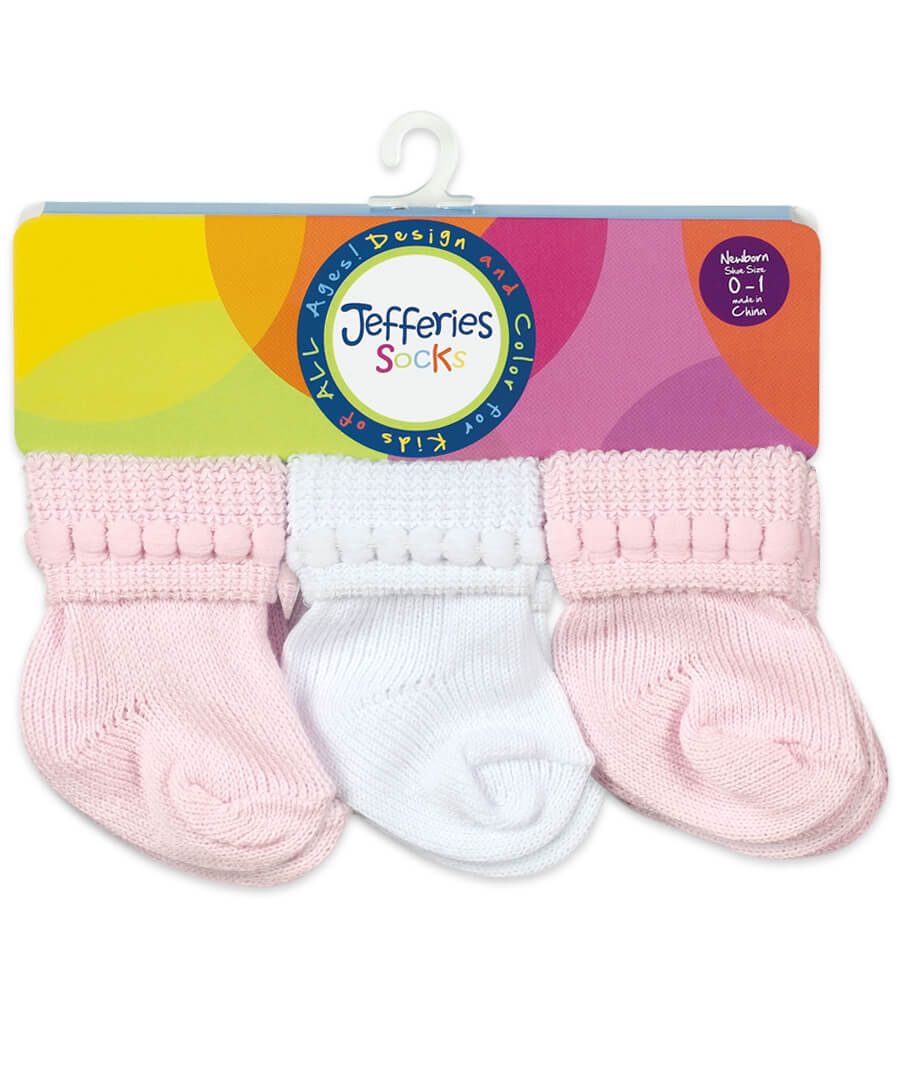 Pink Jefferies 6 pack socks