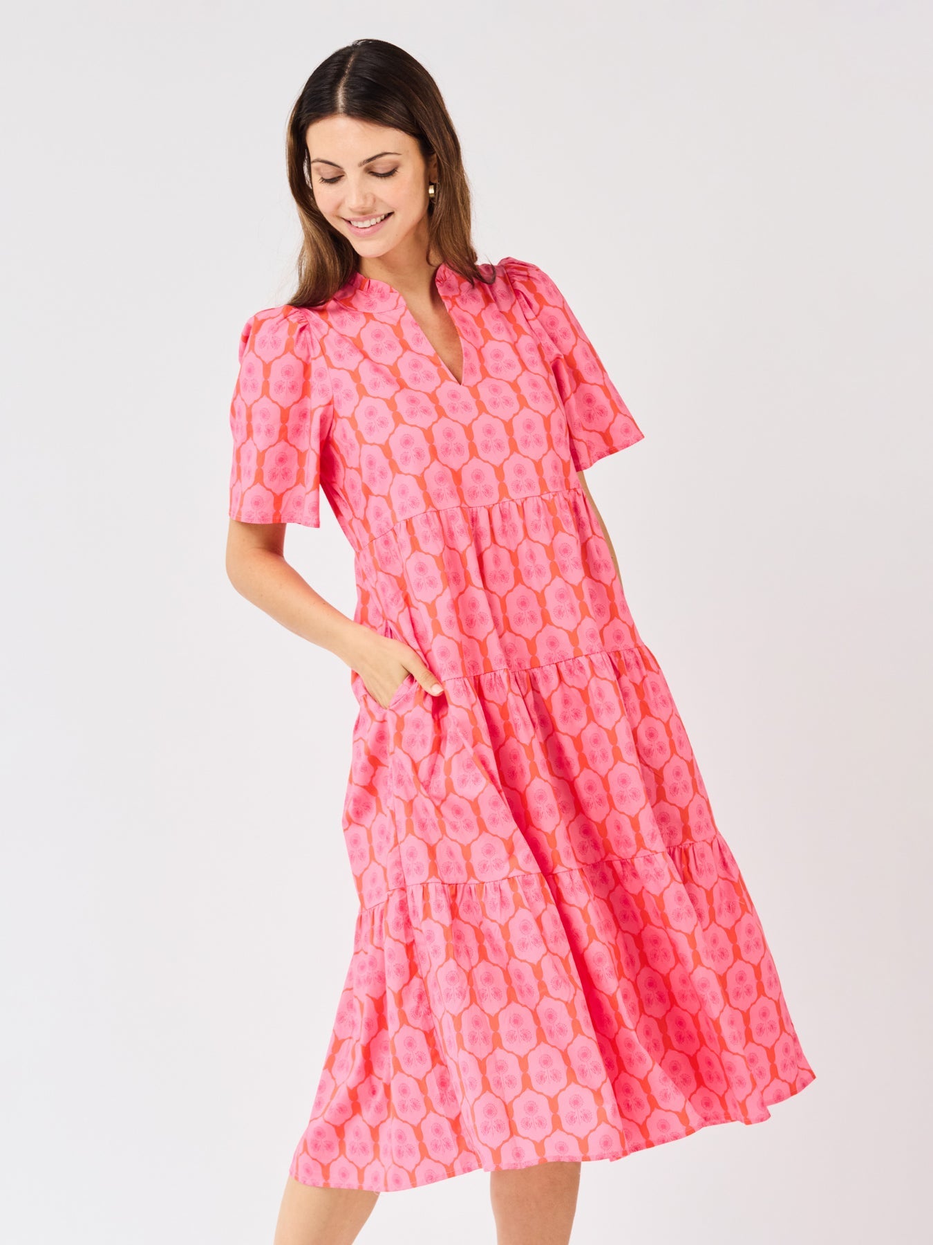 Ivy Dress | Rosette Charm Pink