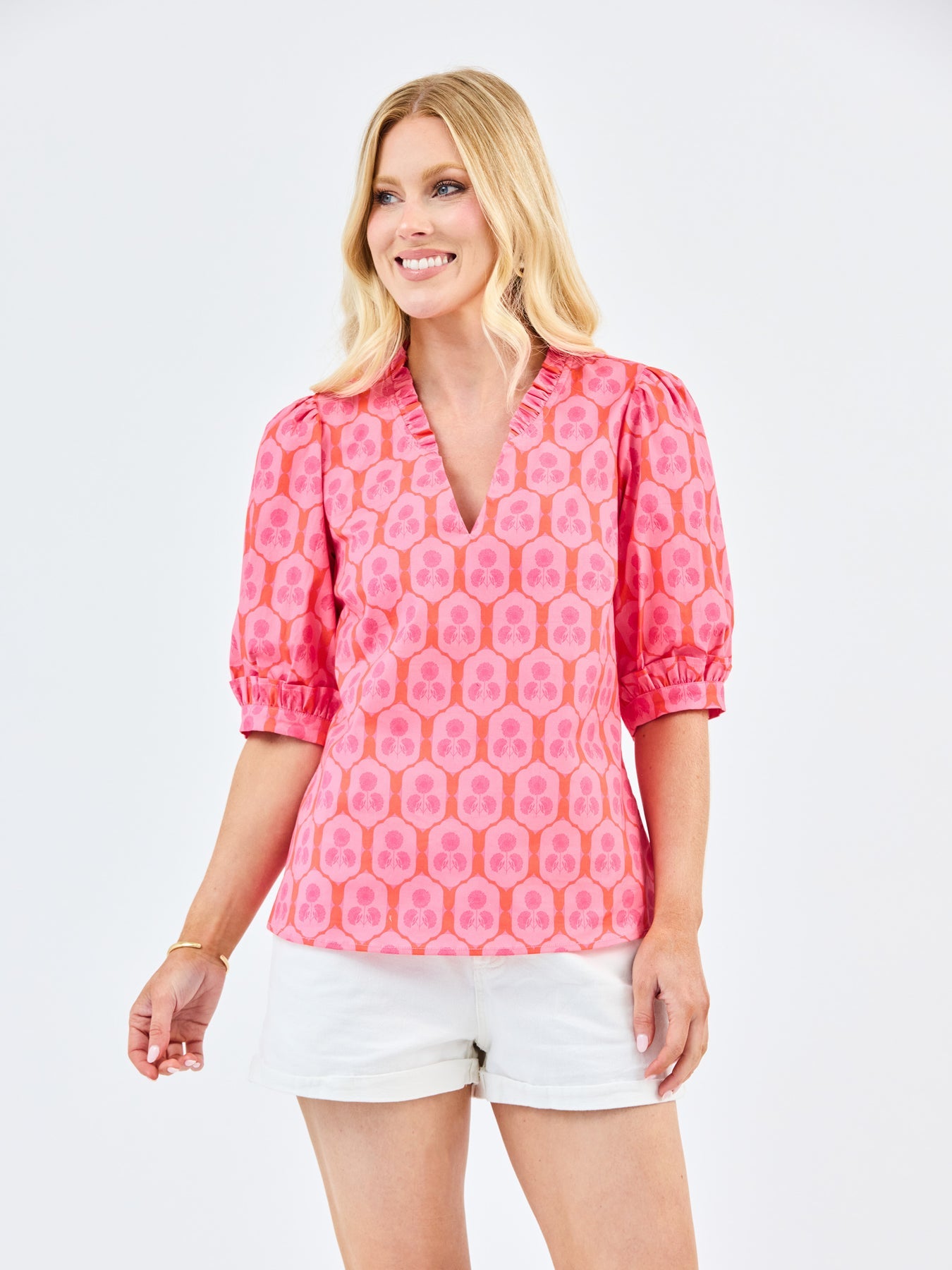 Colette Top | Rosette Charm Pink