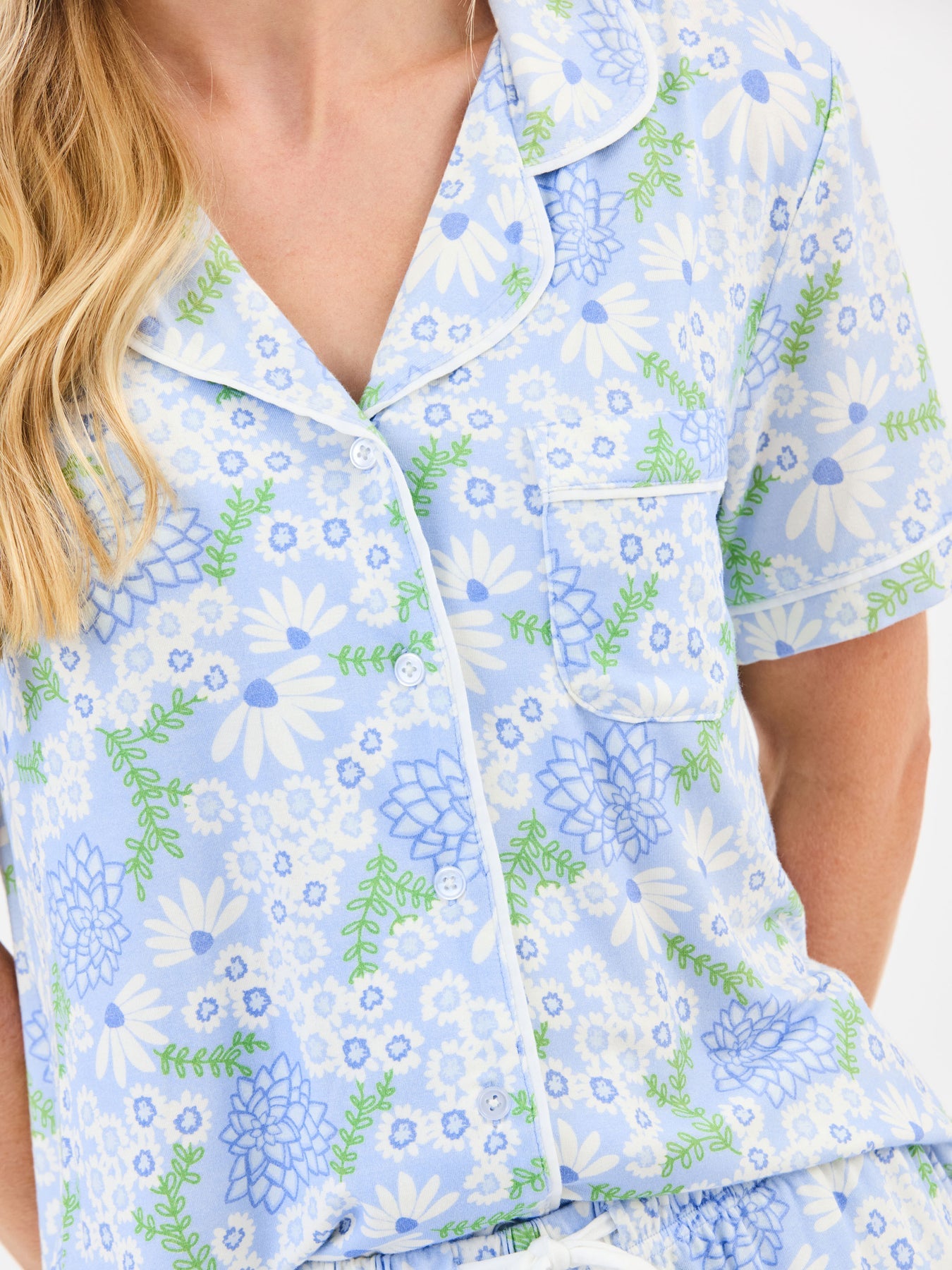 Charlotte Pants Set | Daisy Chain Blue