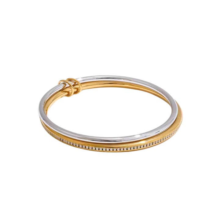 Ella Two Toned Bangle
