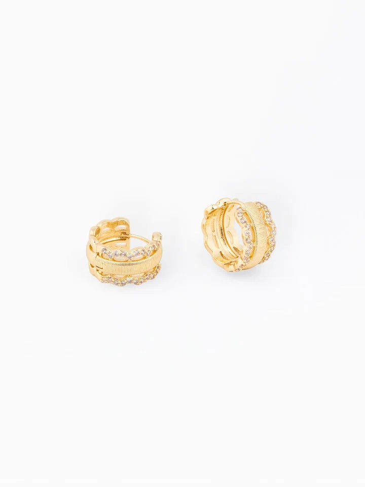 Kelsi huggie earrings