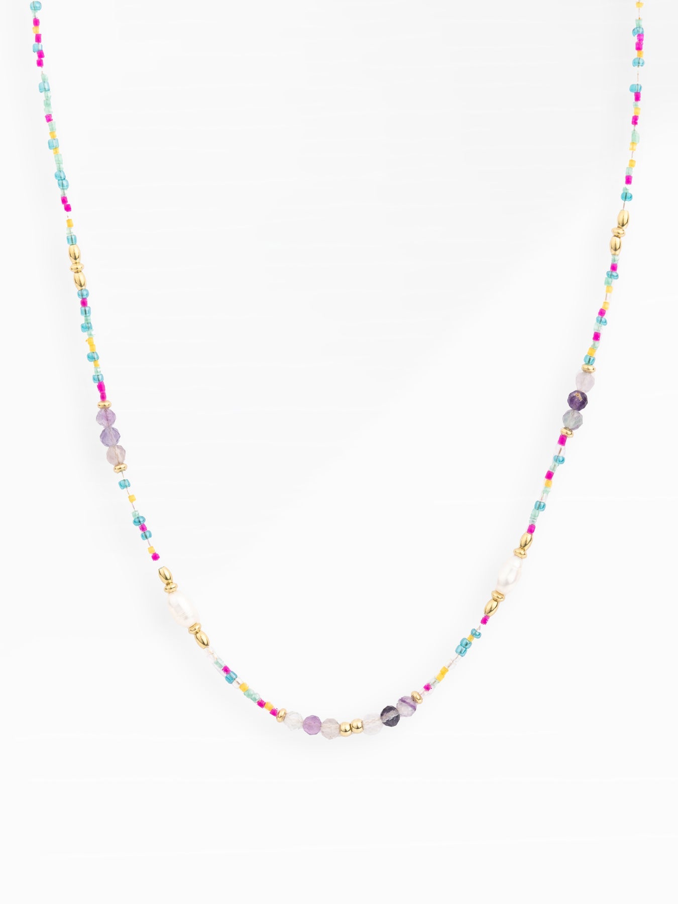 Jasmine Beaded Necklace | Multi