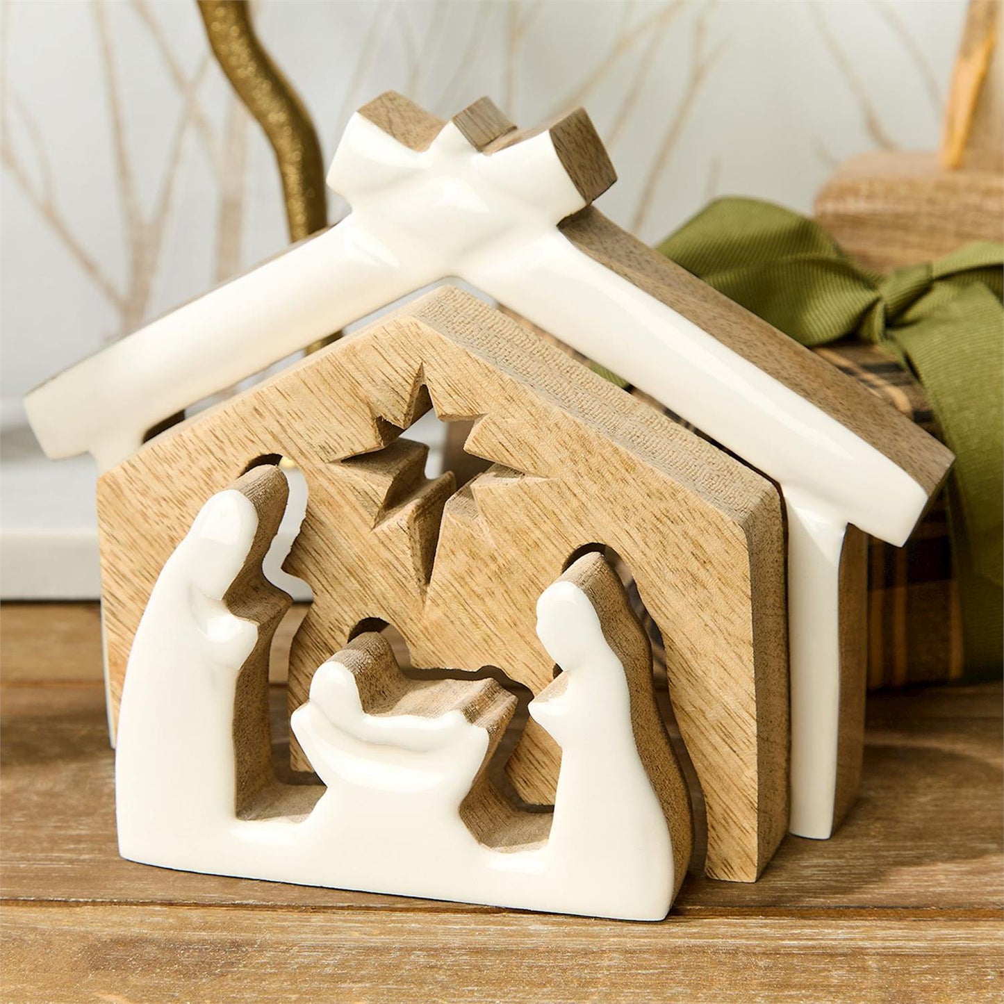 Hand Crafted Nativity Scene