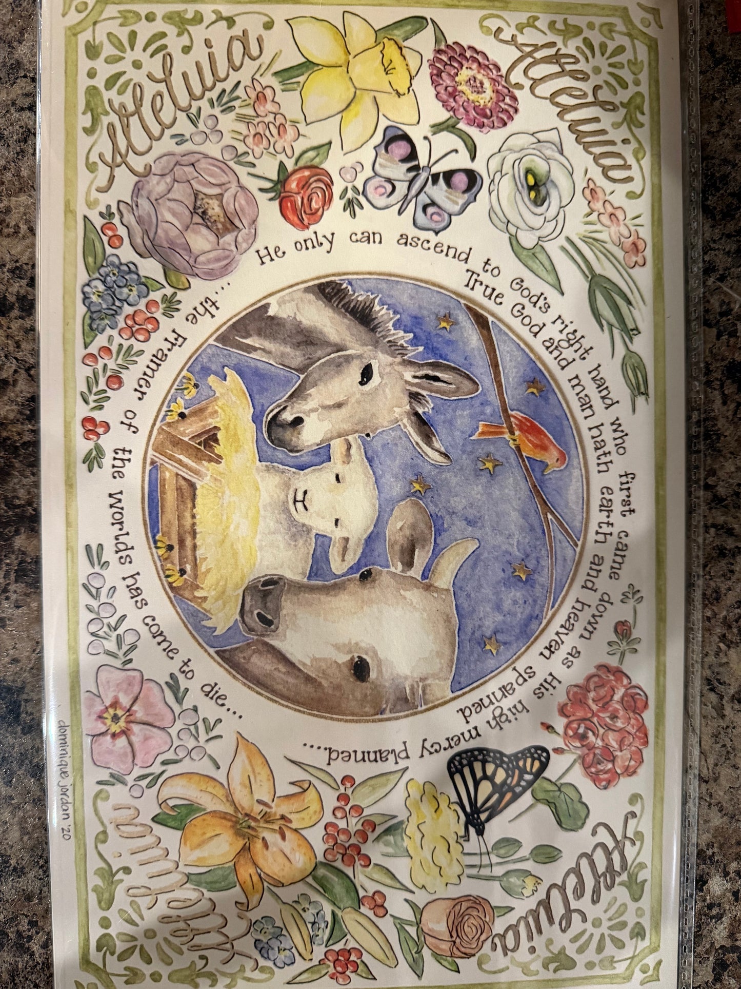 DJ Christmas Nativity Print