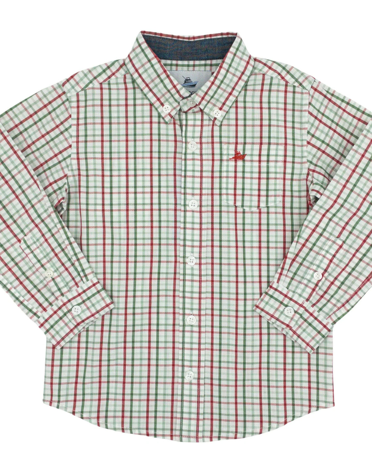 Red/Jolly Green Dress Shirt- SB