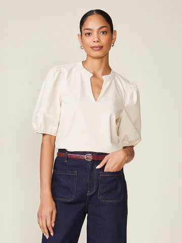 Kacey Vegan Leather Top