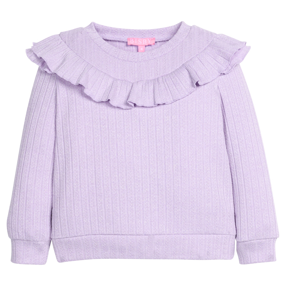 Jody Top- Lilac Cableknit