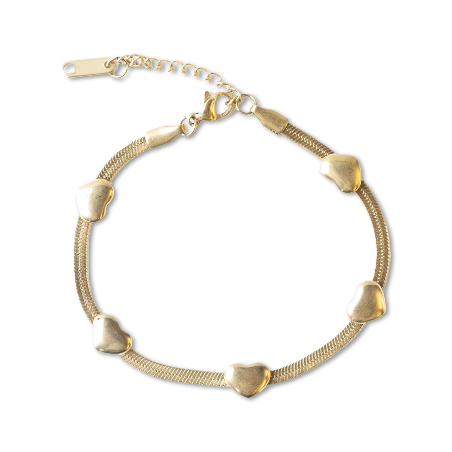 Gilded Heart Bracelet