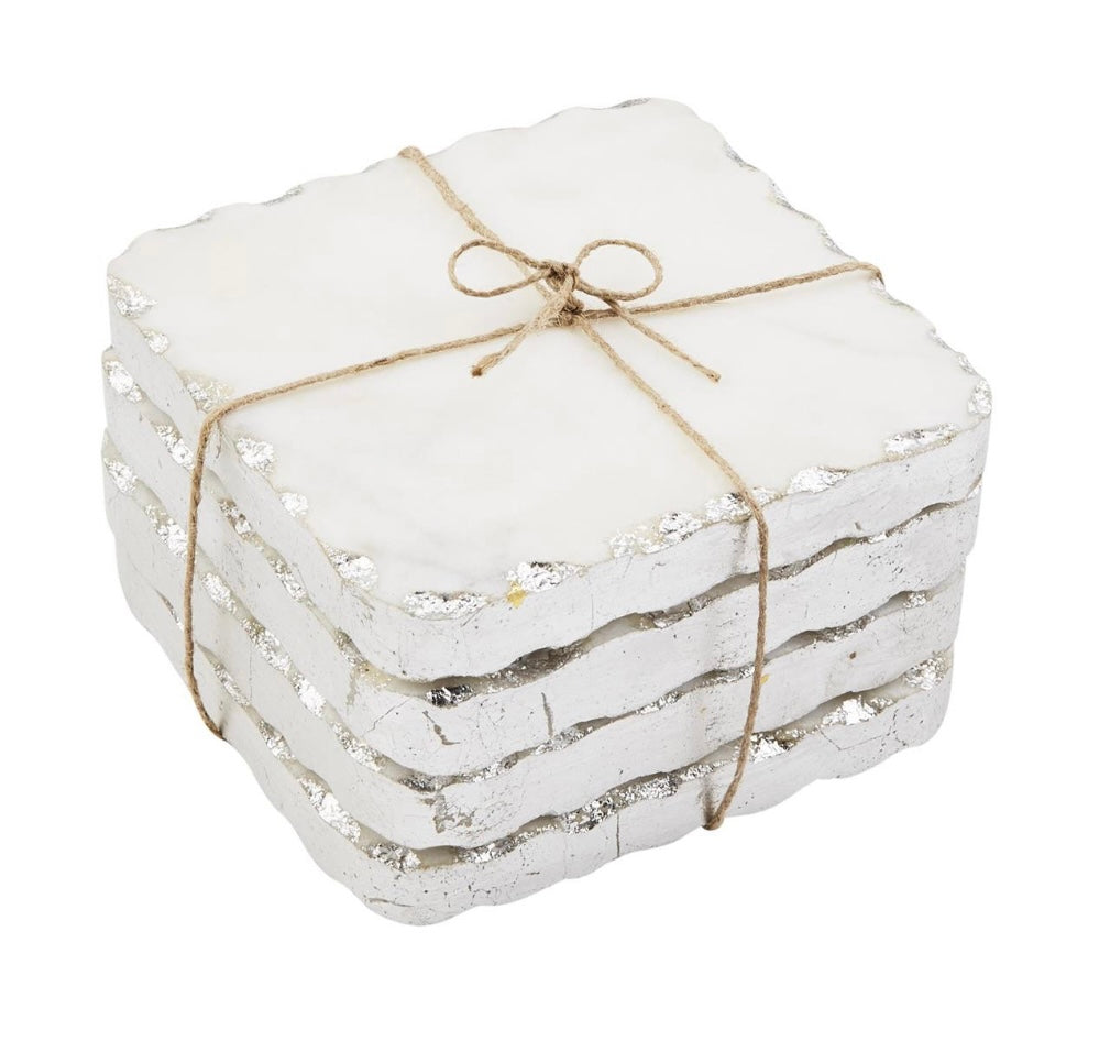 Marble coaster set