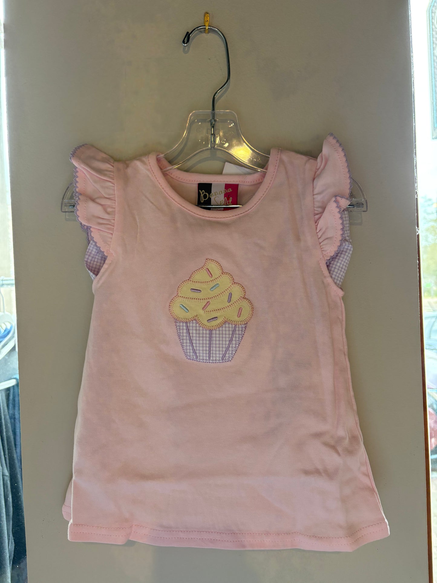 Cupcake Applique Short Set