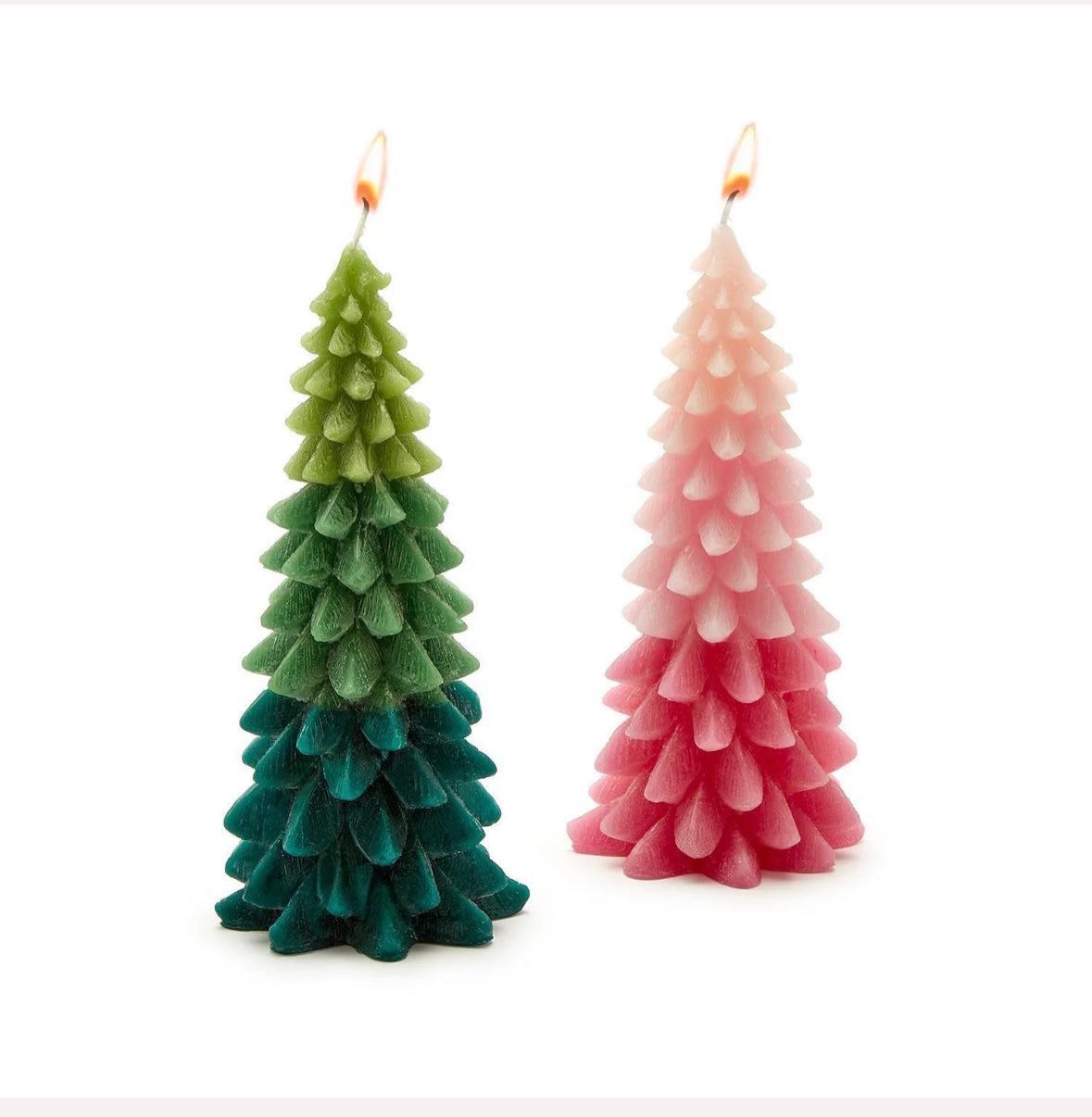 Ombré Christmas Tree candle
