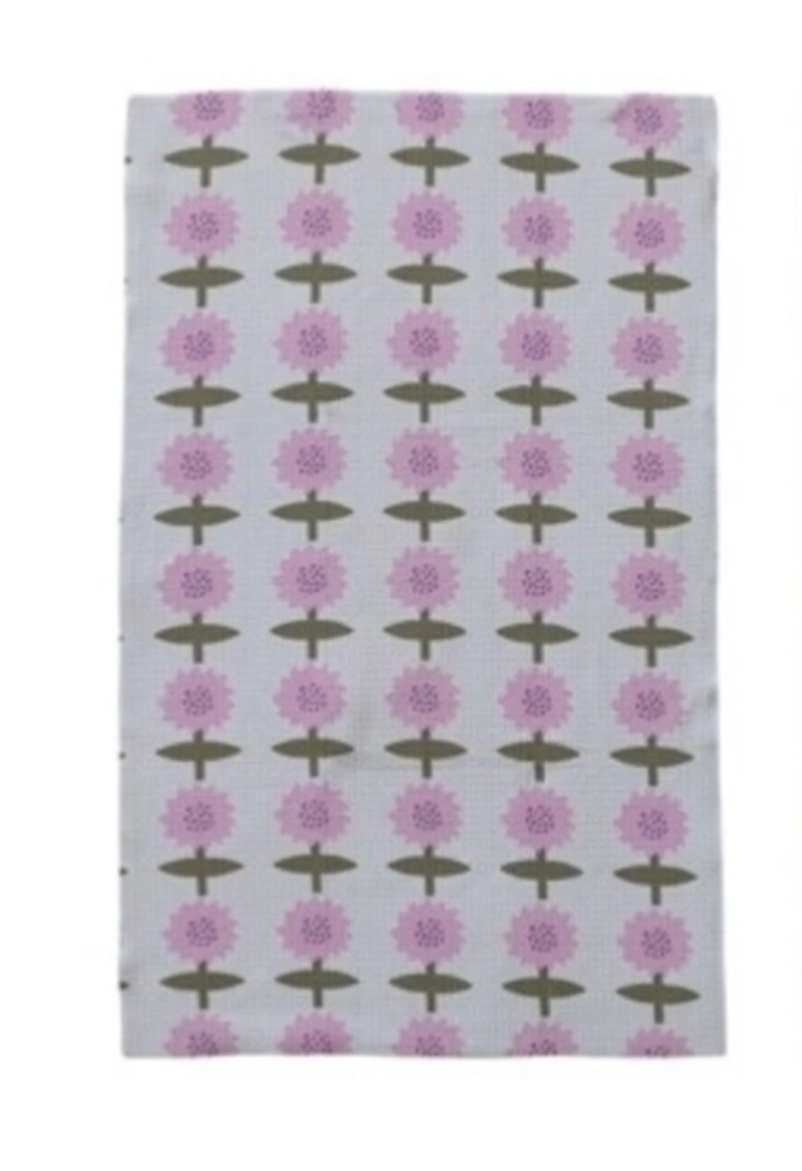 Printed Microfiber Tea Towel flowers
