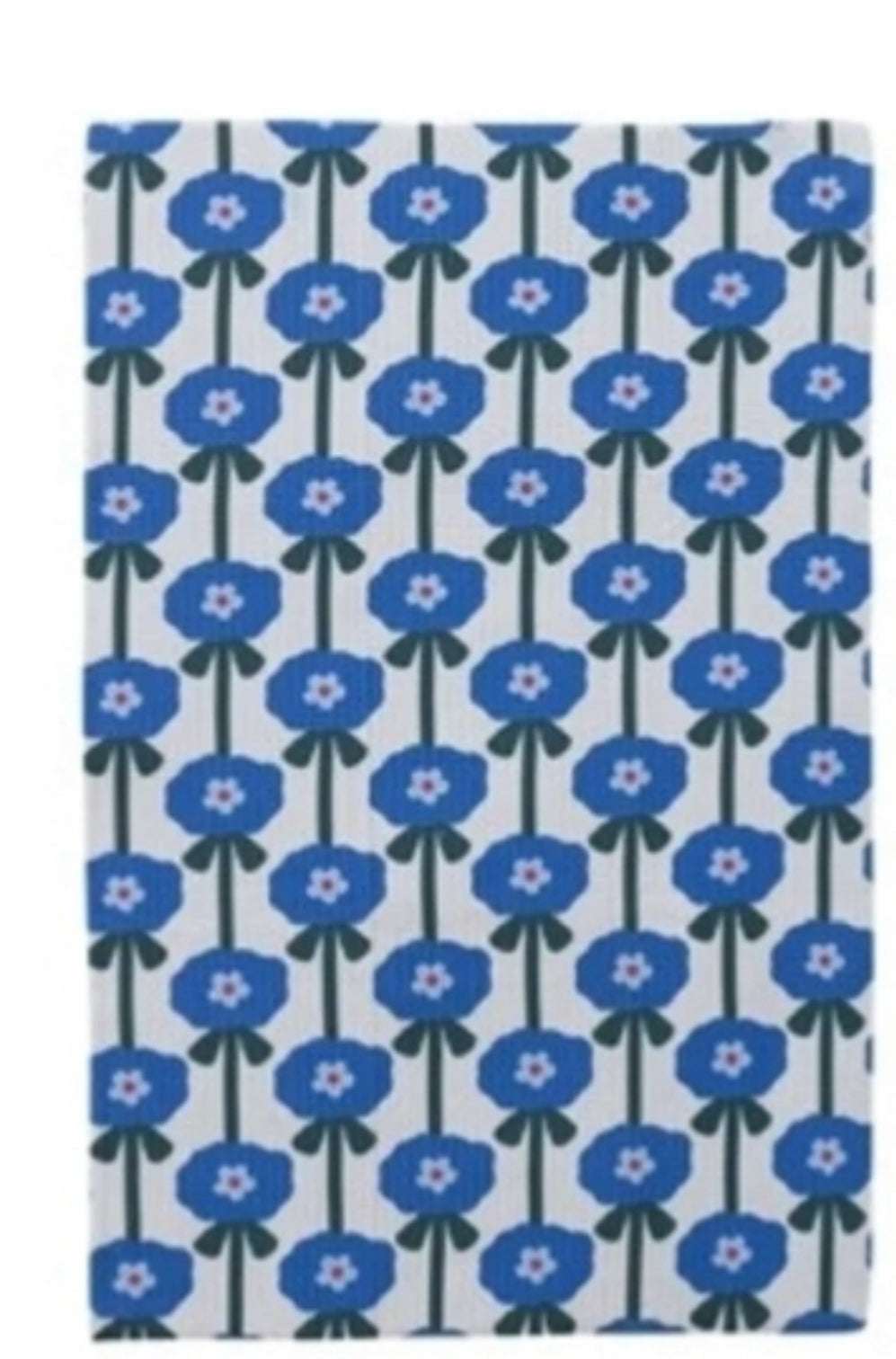 Printed Microfiber Tea Towel flowers