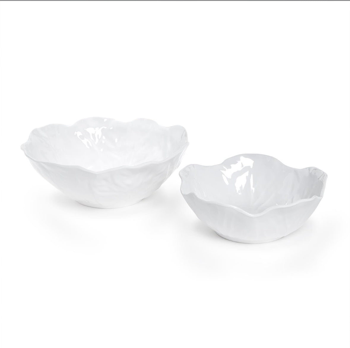 White Cabbage Pattern bowl - Sm