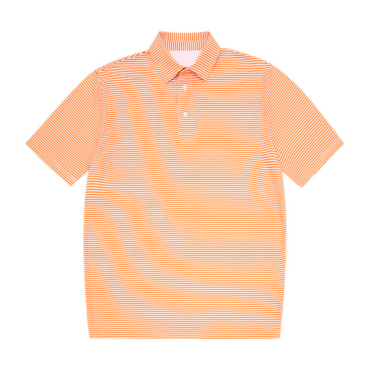 Meripex Micro Orange Stripe Polo