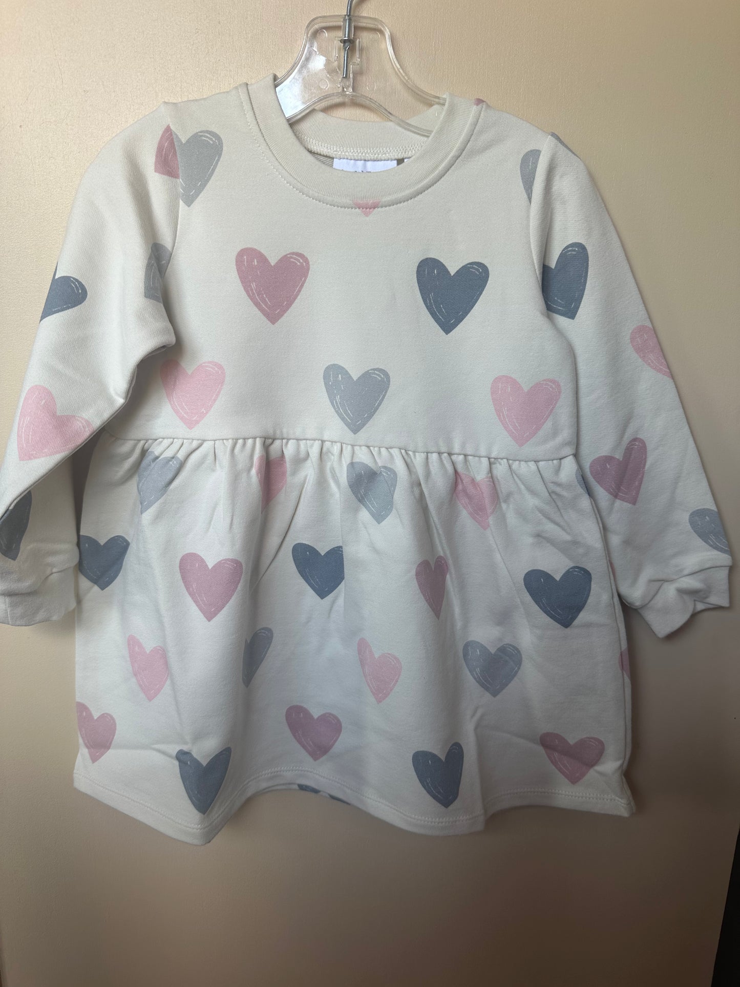 Heart Terry Dress Drop