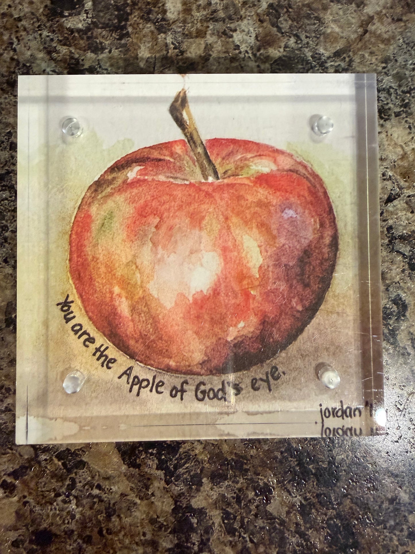 DJ 3 x 3 Acrylic apple of God's Eye