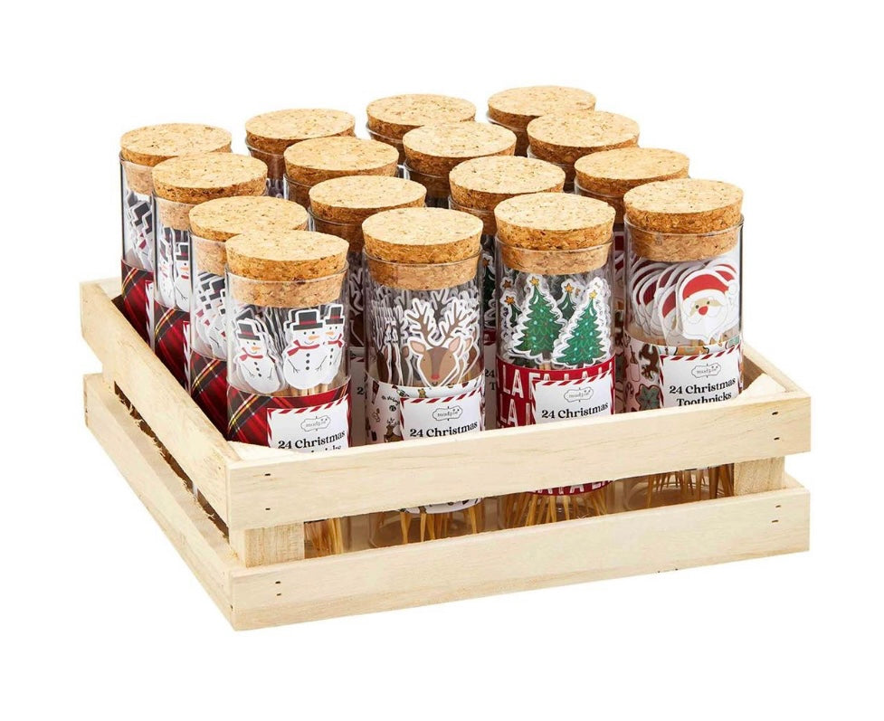 Christmas Toothpick Jar