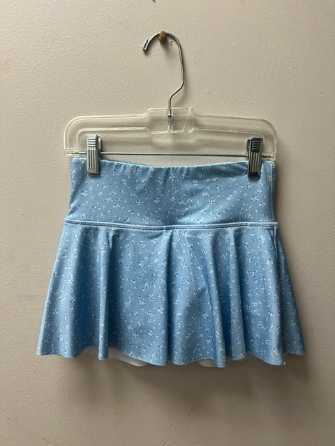 Blue Floral Skirt
