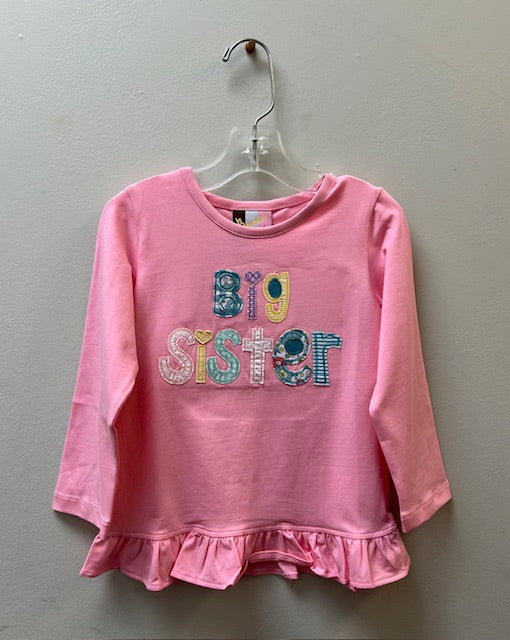 Big Sister LS Applique Shirt